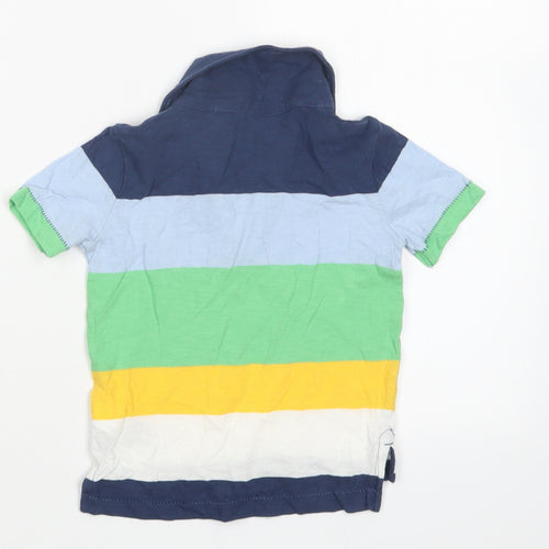 Gap Boys Blue Striped  Basic Polo Size 12-18 Months