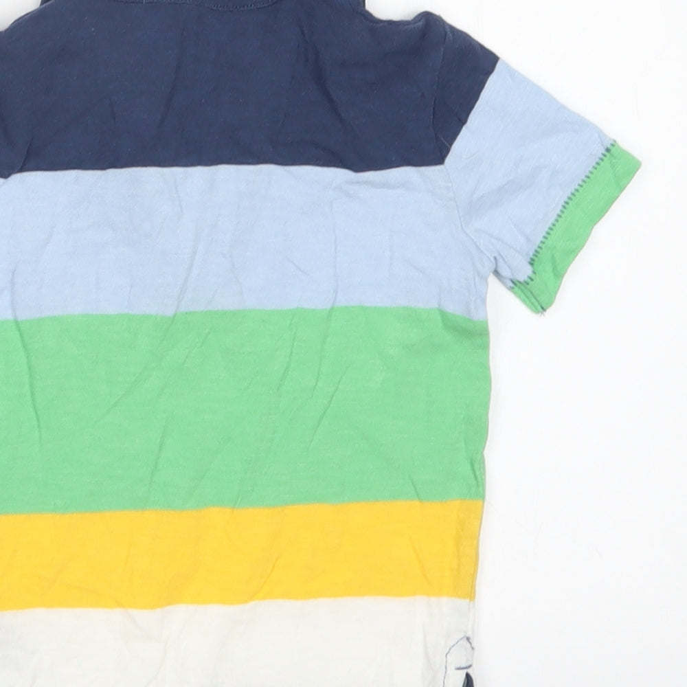 Gap Boys Blue Striped  Basic Polo Size 12-18 Months