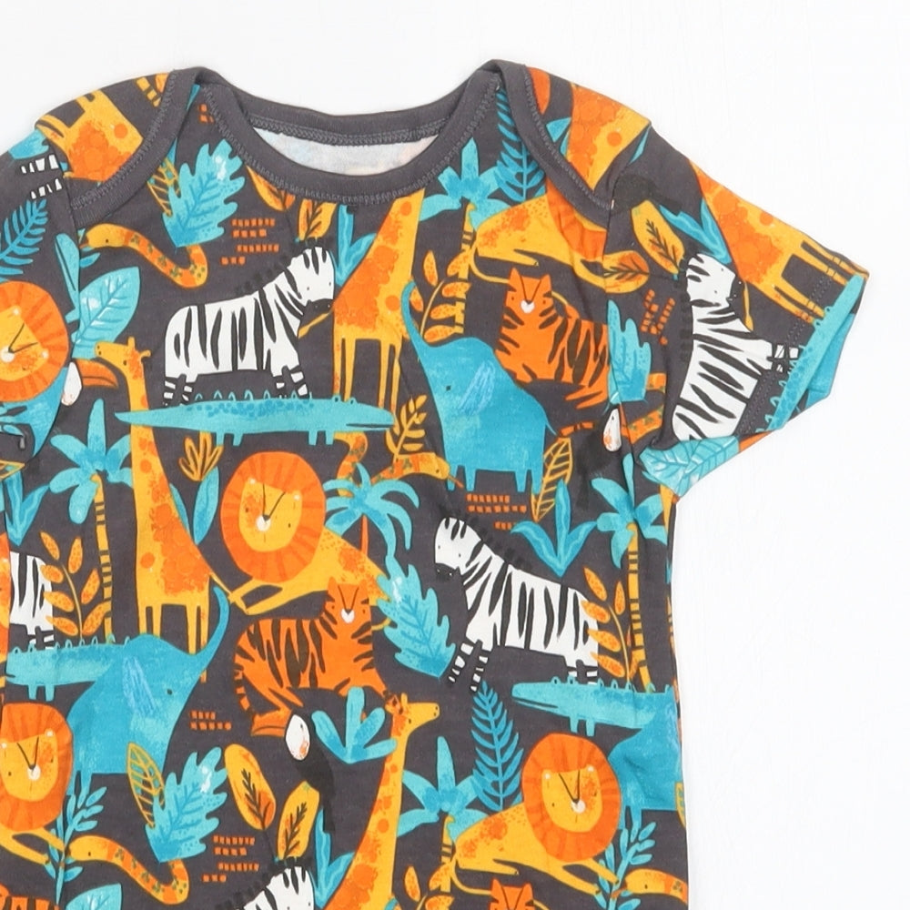 TU Boys Brown Geometric  Basic T-Shirt Size 2-3 Years  - Babygrow