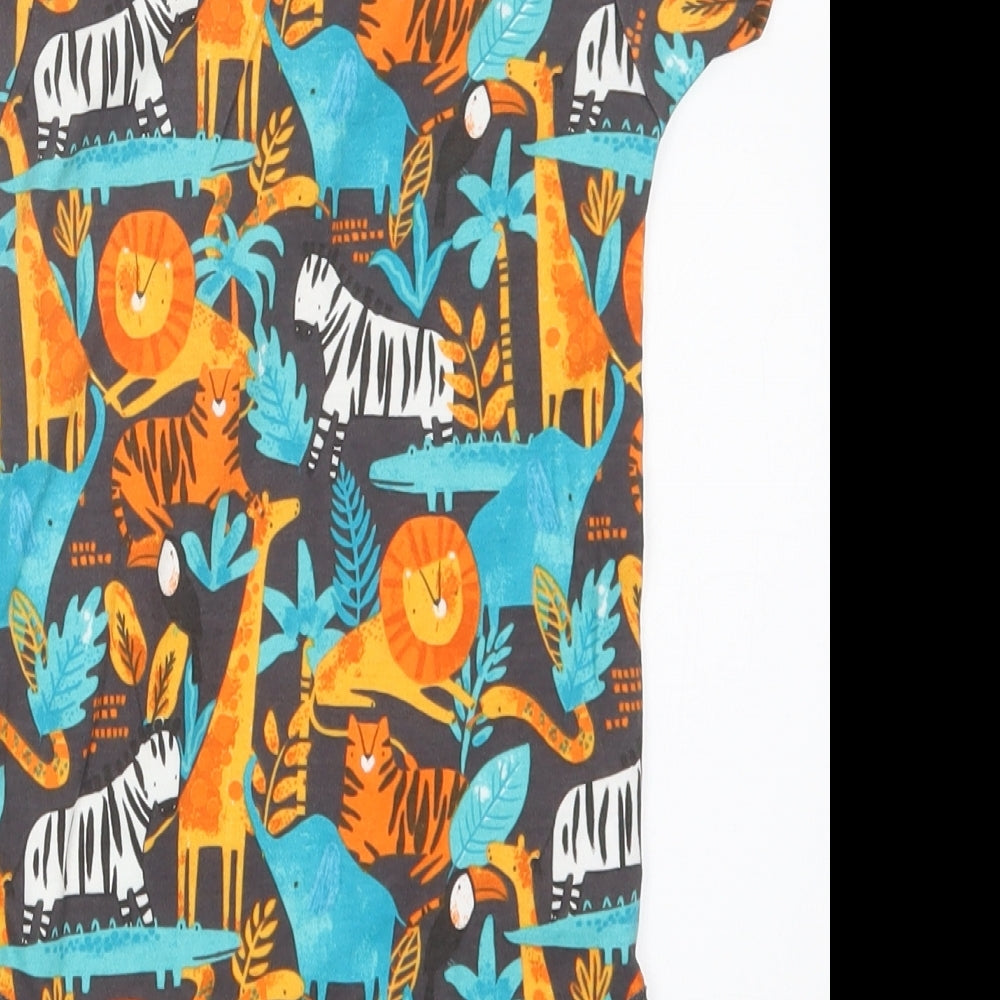 TU Boys Brown Geometric  Basic T-Shirt Size 2-3 Years  - Babygrow