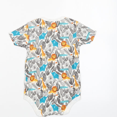 TU Boys White Geometric  Basic T-Shirt Size 2-3 Years