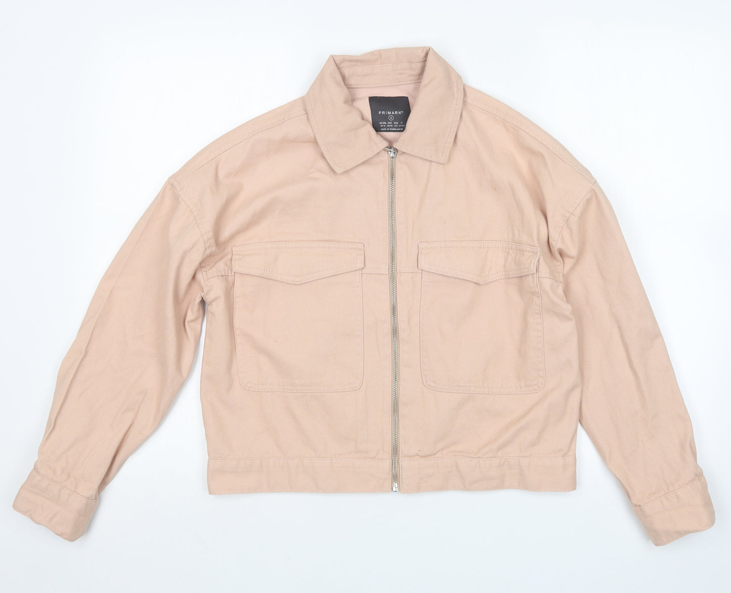 Primark Womens Pink  Denim Jacket  Size 10
