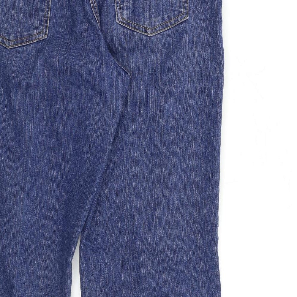 Being Casual Womens Blue  Denim Tapered Jeans Size 12 L29 in