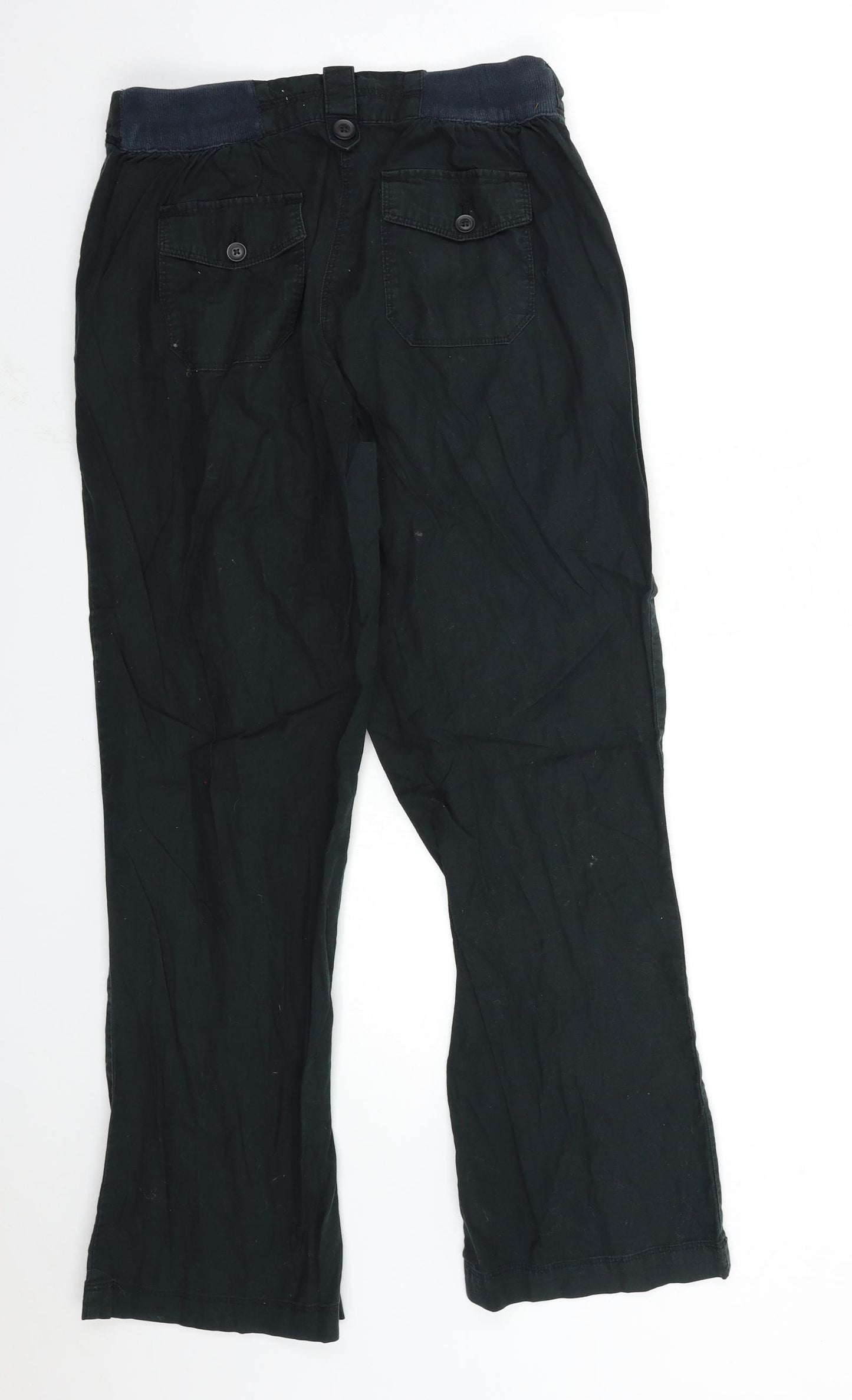 BHS Womens Black   Cargo Trousers Size 10 L28 in