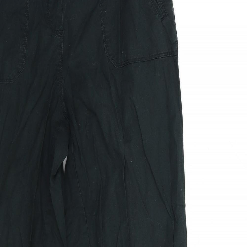 BHS Womens Black   Cargo Trousers Size 10 L28 in