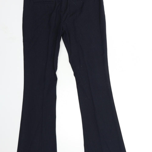 NEXT Womens Blue Striped  Trousers  Size 6 L29 in