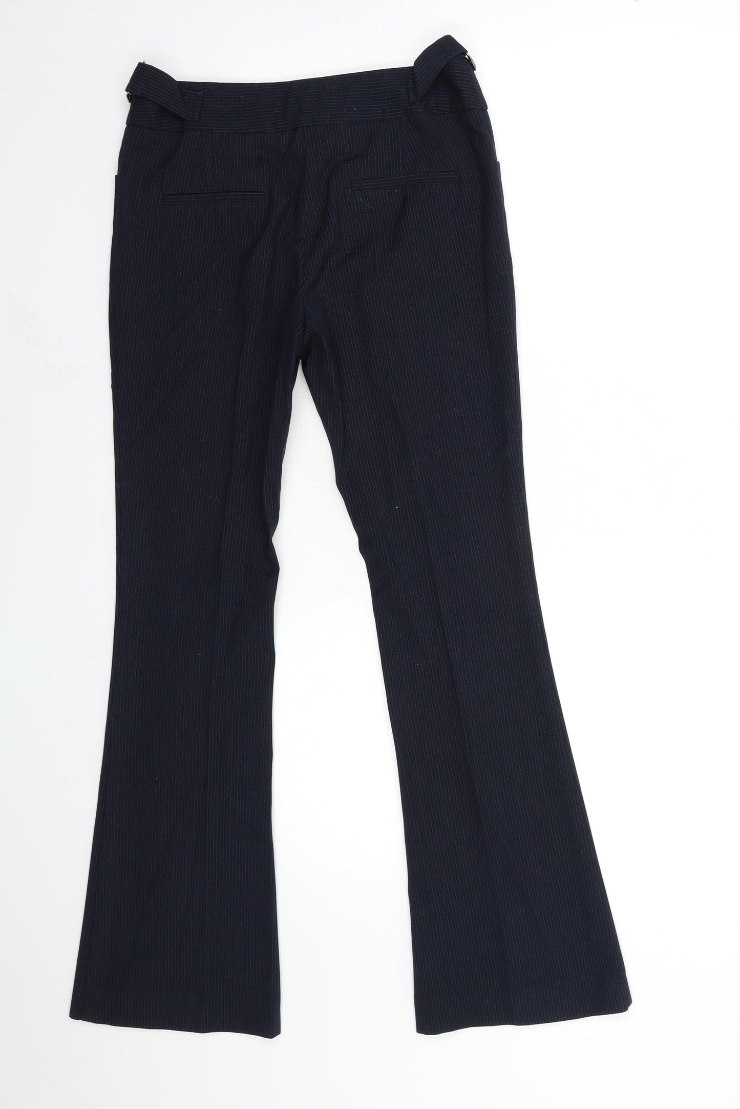 NEXT Womens Blue Striped  Trousers  Size 6 L29 in