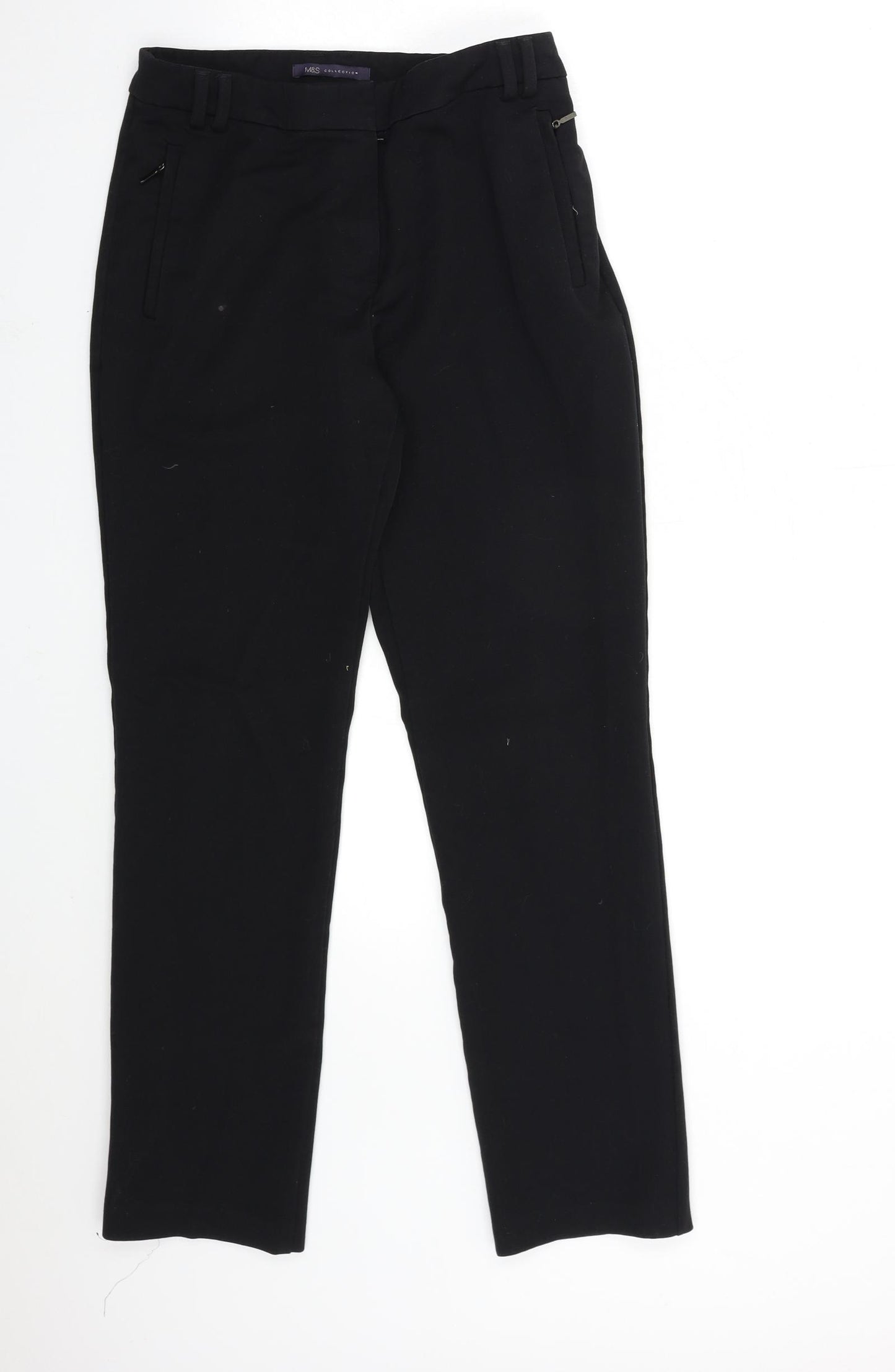 Marks and Spencer Womens Black   Trousers  Size 8 L29 in