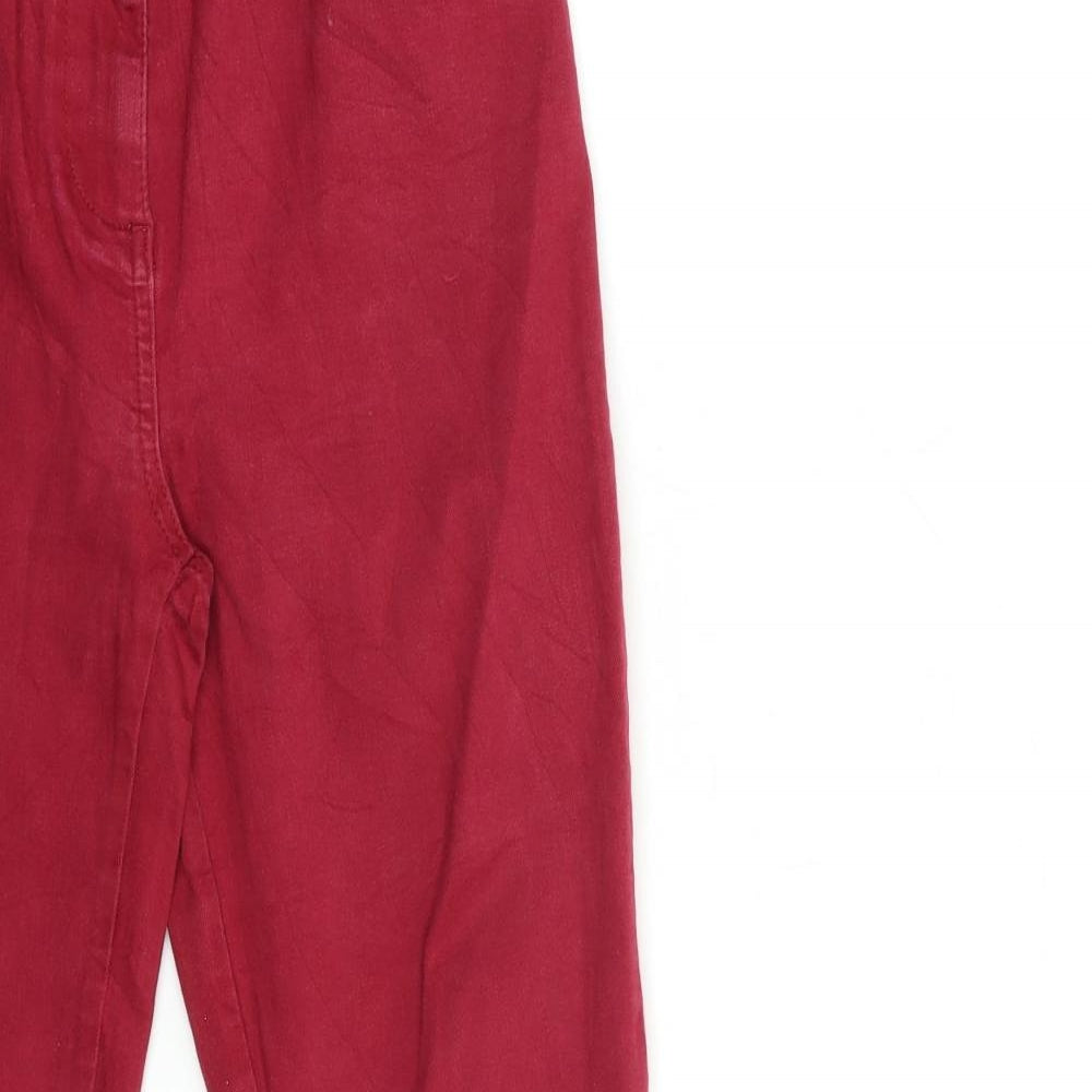 Preworn Womens Red  Denim Skinny Jeans Size 26 in L28 in