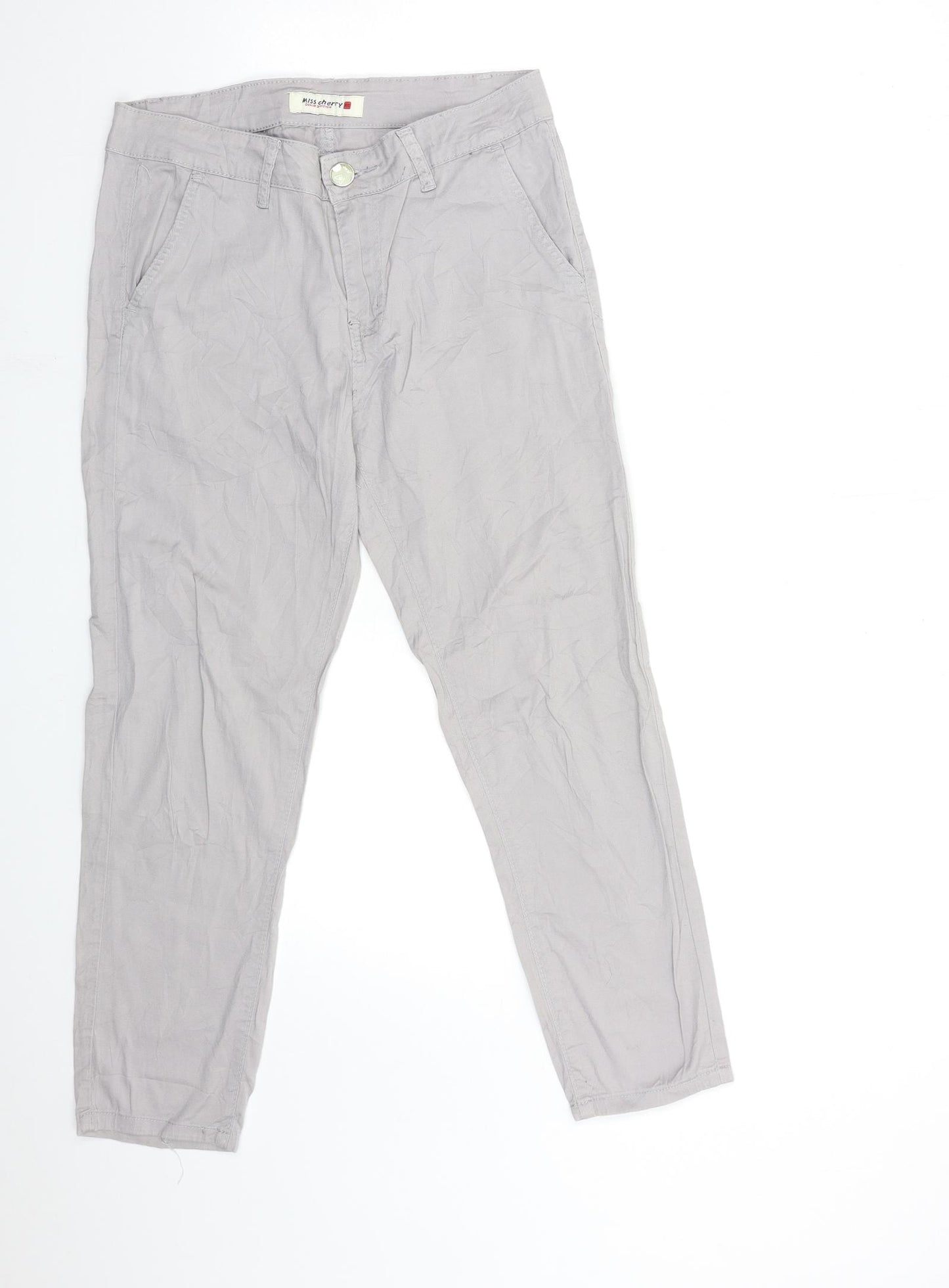miss cherry Womens Grey   Trousers  Size 29 in L26 in