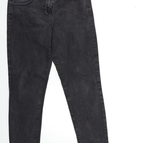 Avenue Womens Black  Denim Skinny Jeans Size 14 L29 in