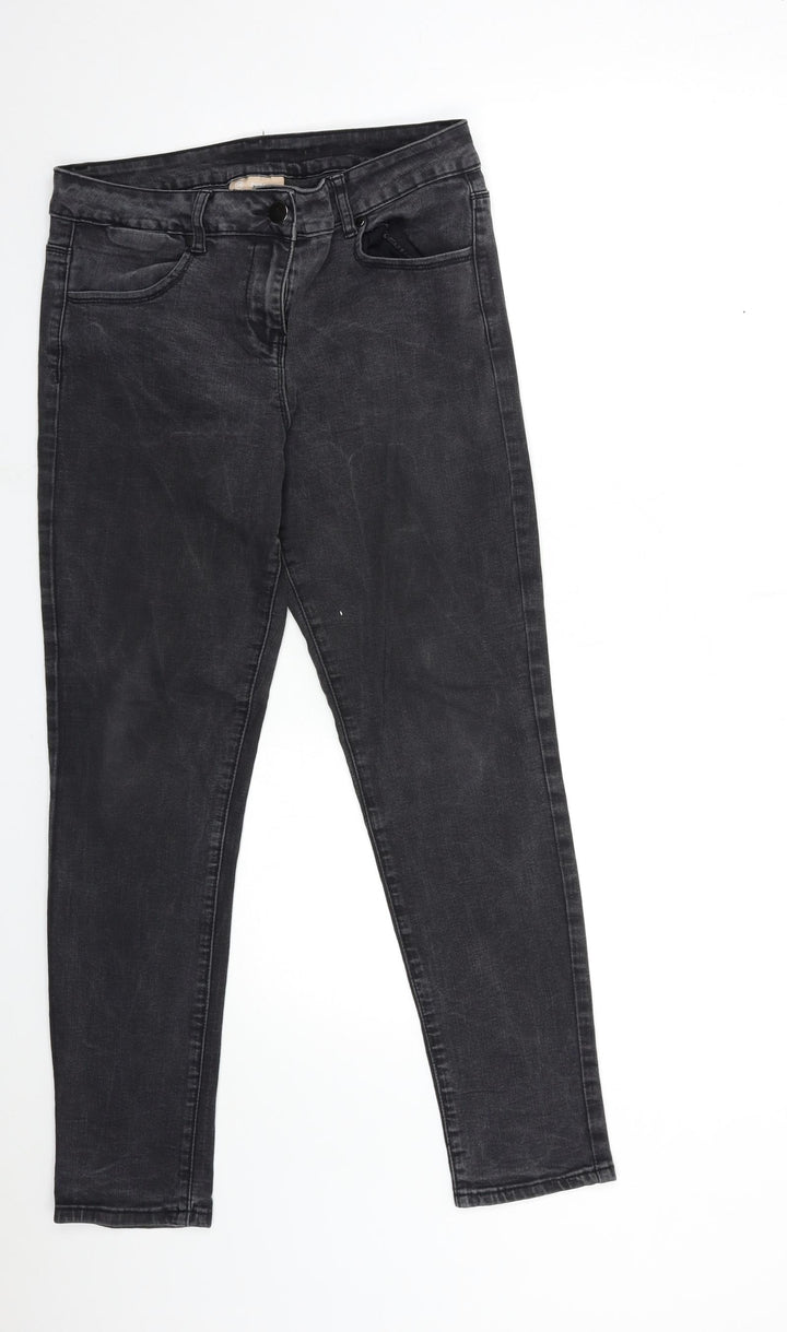 Avenue Womens Black Denim Skinny Jeans Size 14 L29 in