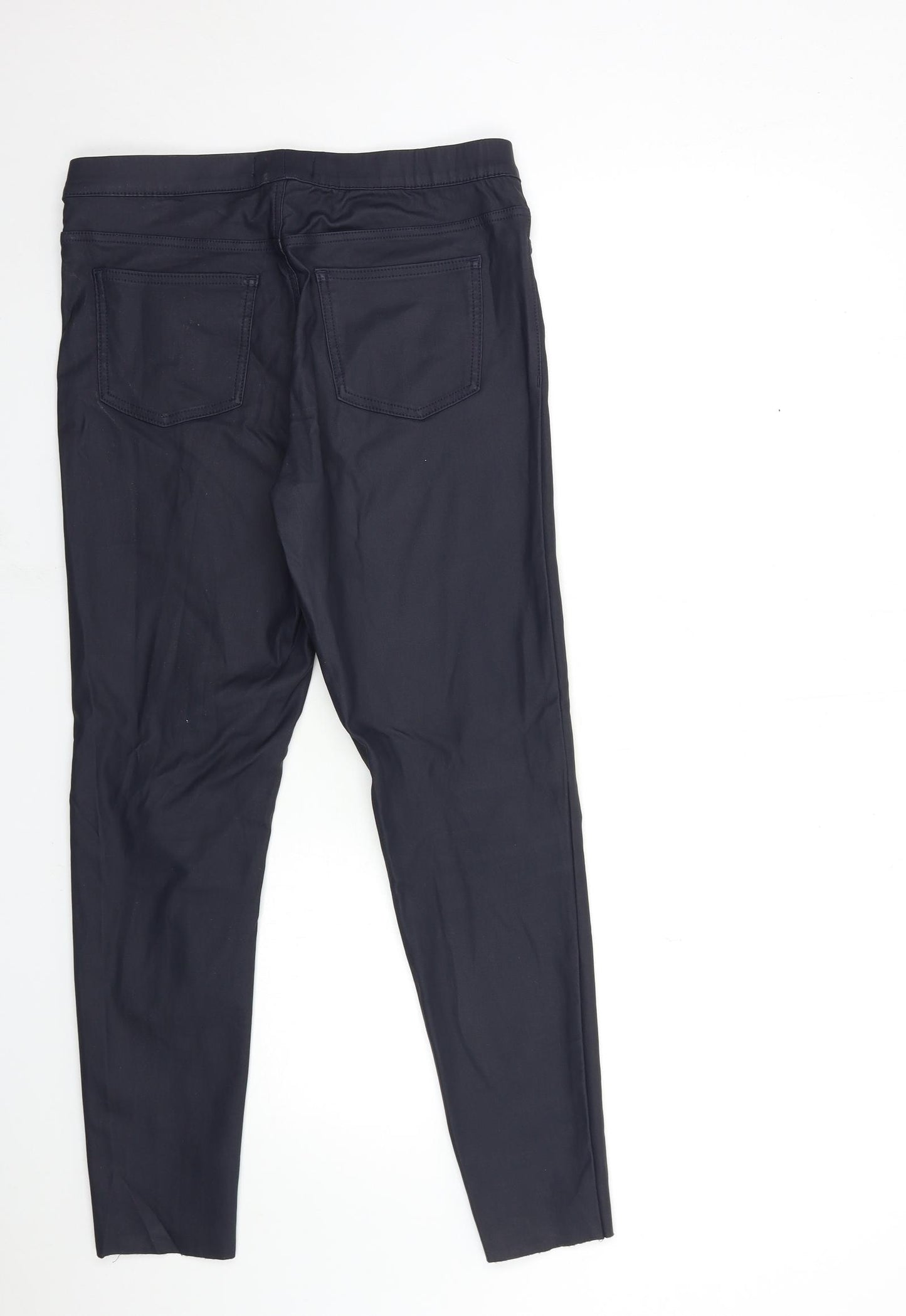 Marks and Spencer Womens Blue   Jegging Trousers Size 14 L28 in