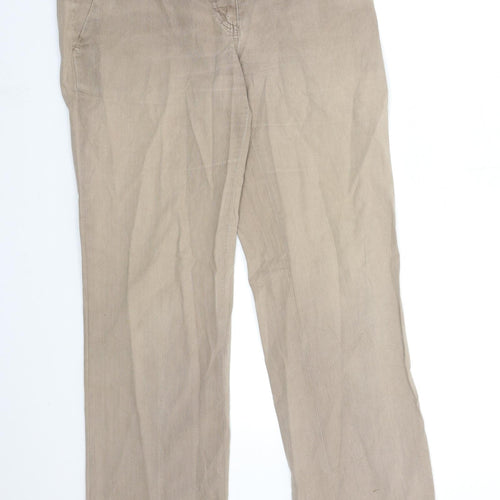 RESERVED Womens Brown  Denim Straight Jeans Size 32 in L30 in