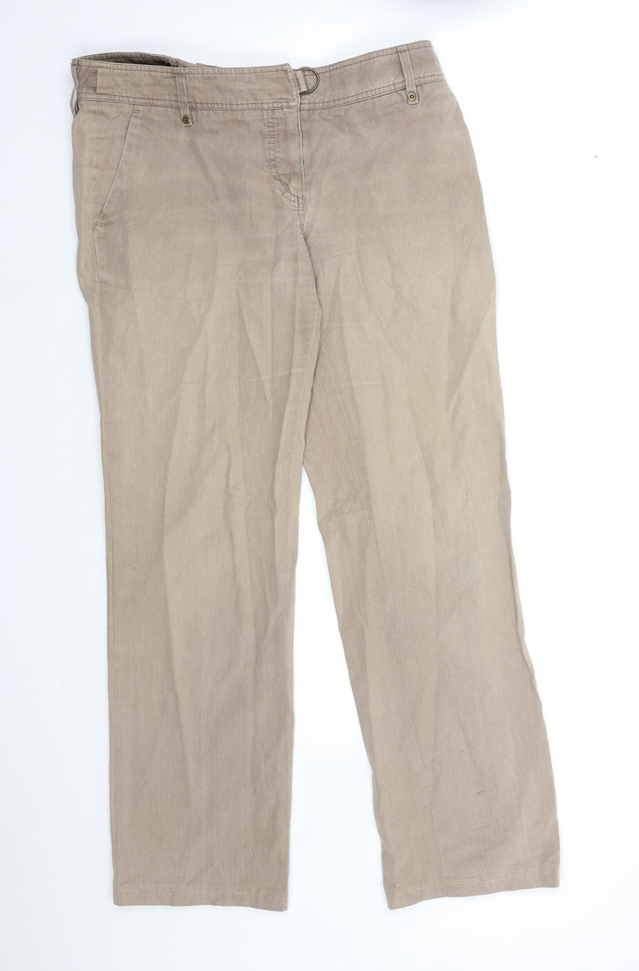 RESERVED Womens Brown  Denim Straight Jeans Size 32 in L30 in
