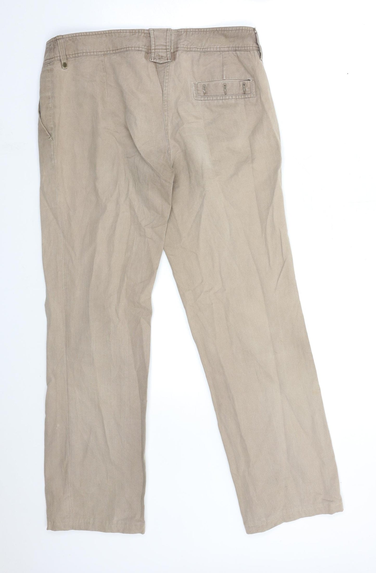 RESERVED Womens Brown  Denim Straight Jeans Size 32 in L30 in