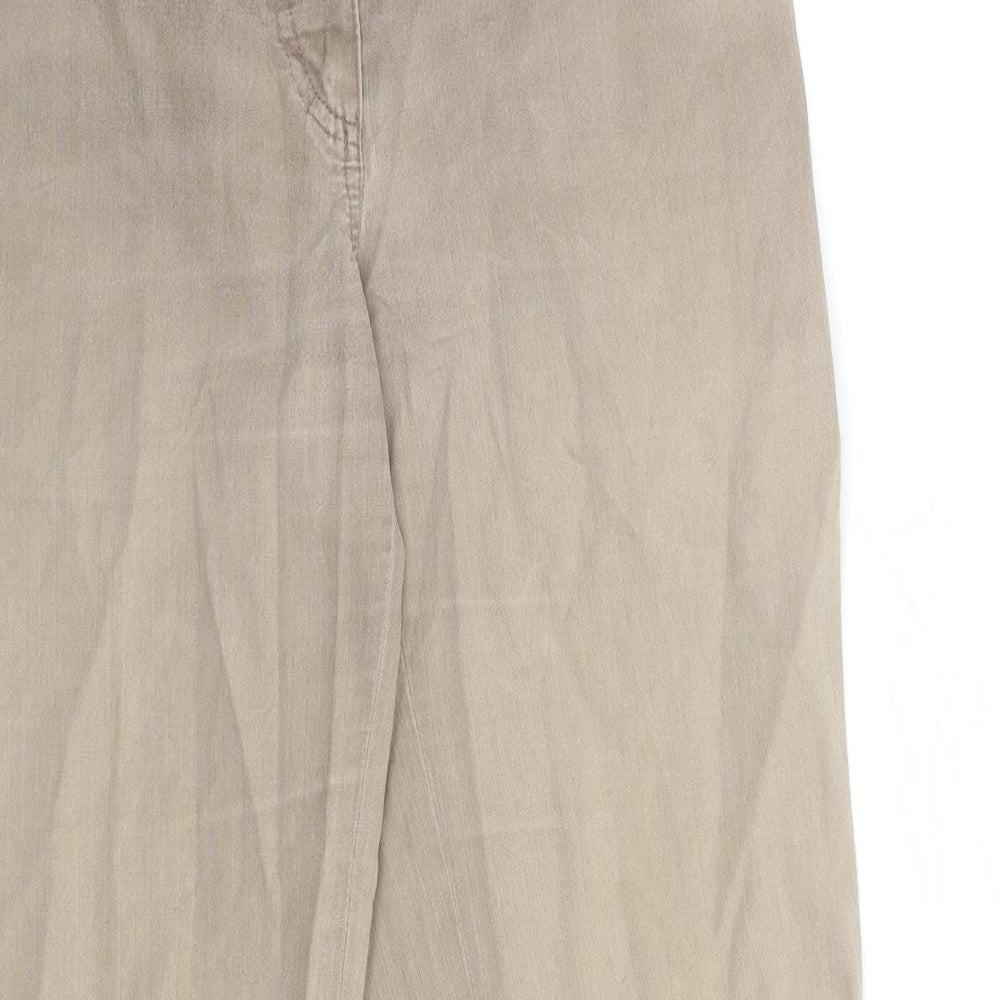 RESERVED Womens Brown  Denim Straight Jeans Size 32 in L30 in