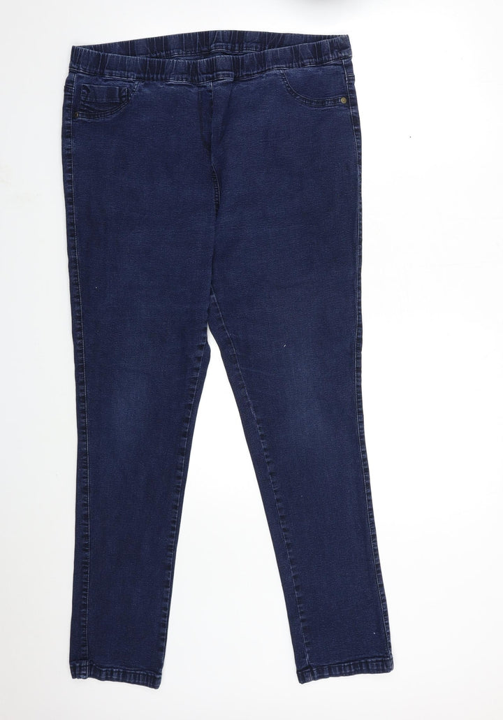 Preworn Womens Blue  Denim Jegging Jeans Size 38 in L31 in