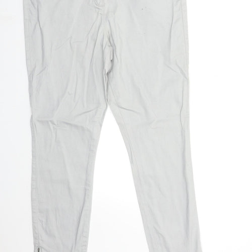 George Womens Grey  Denim Skinny Jeans Size 12 L27 in