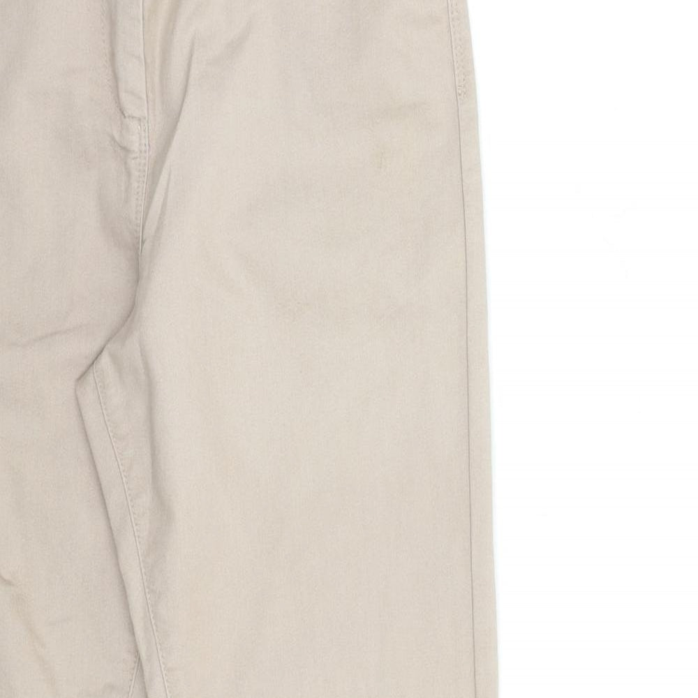 Marks and Spencer Womens Beige  Denim Skinny Jeans Size 12 L31 in