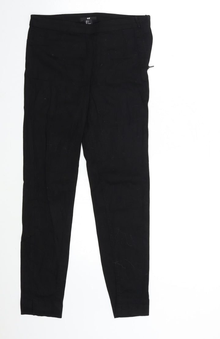 H&M Womens Black  Denim Skinny Jeans Size 6 L28 in