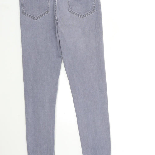 New Look Womens Grey  Denim Skinny Jeans Size 10 L20 in