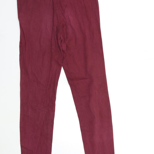 H&M Womens Red  Denim Skinny Jeans Size 26 in L29 in