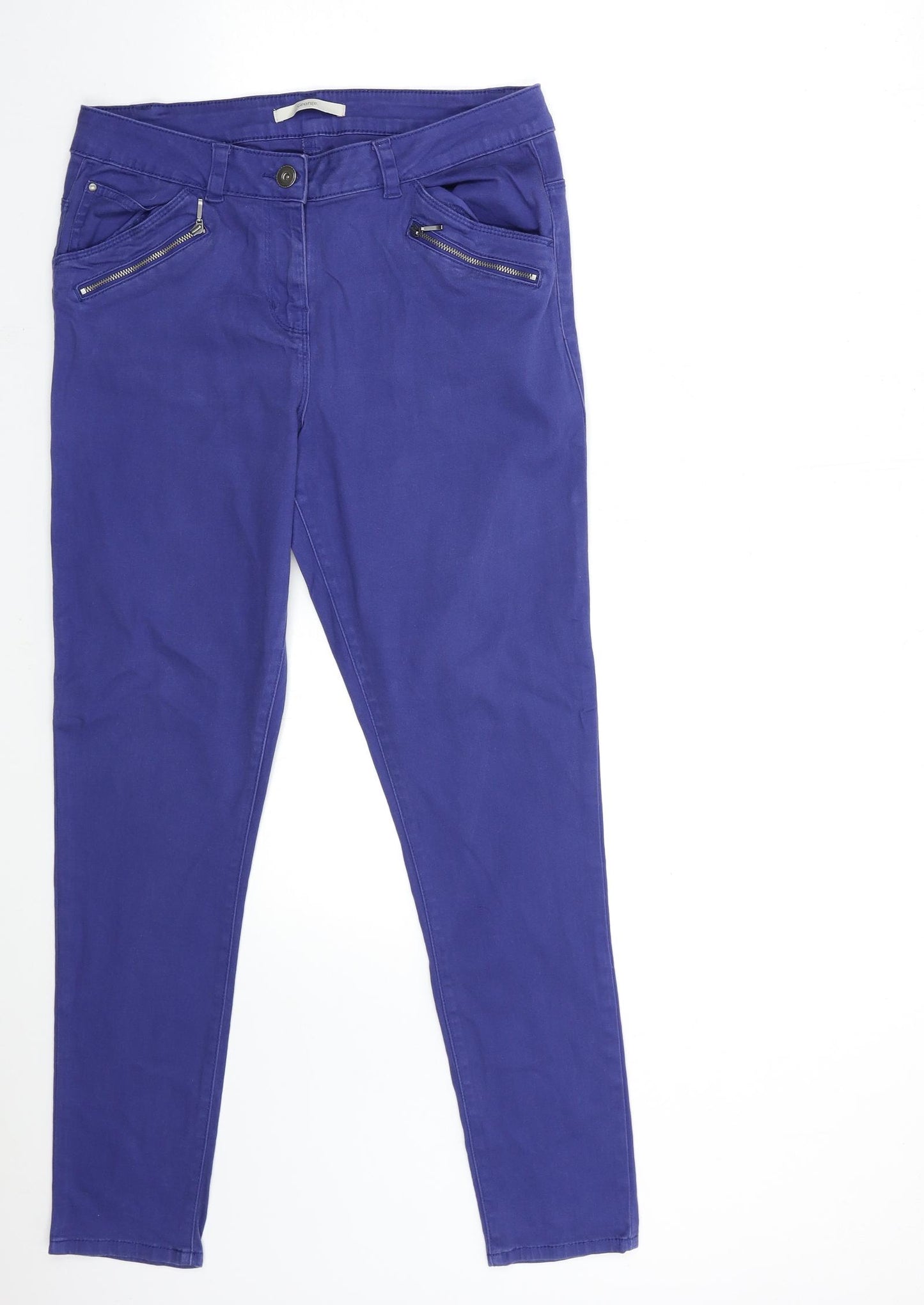 George Womens Blue  Denim Skinny Jeans Size 12 L28 in