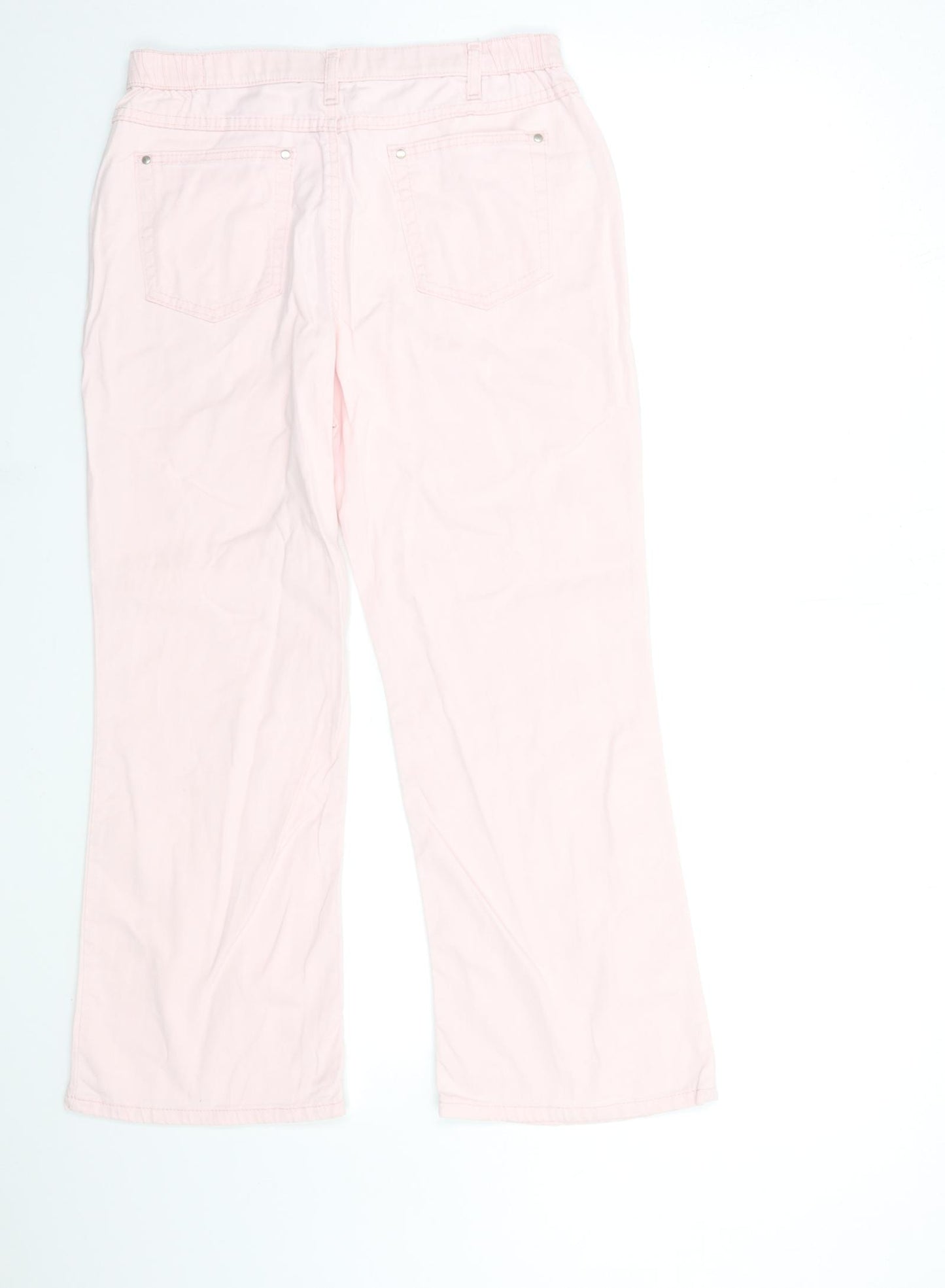 Preworn Womens Pink  Denim Straight Jeans Size 30 in L25 in
