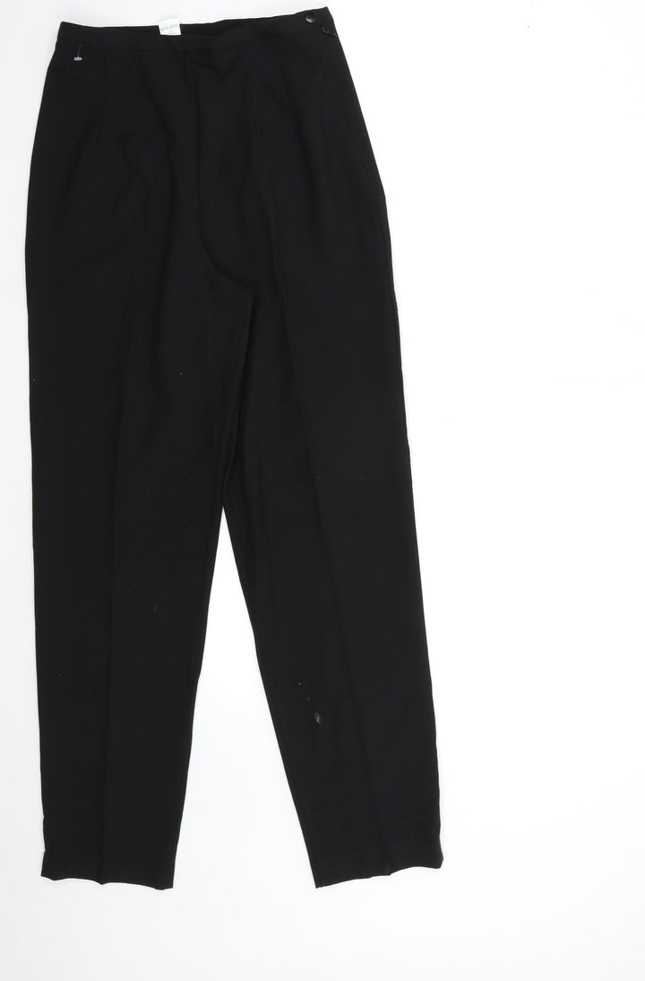 Comfy Womens Black   Trousers  Size 12 L29 in
