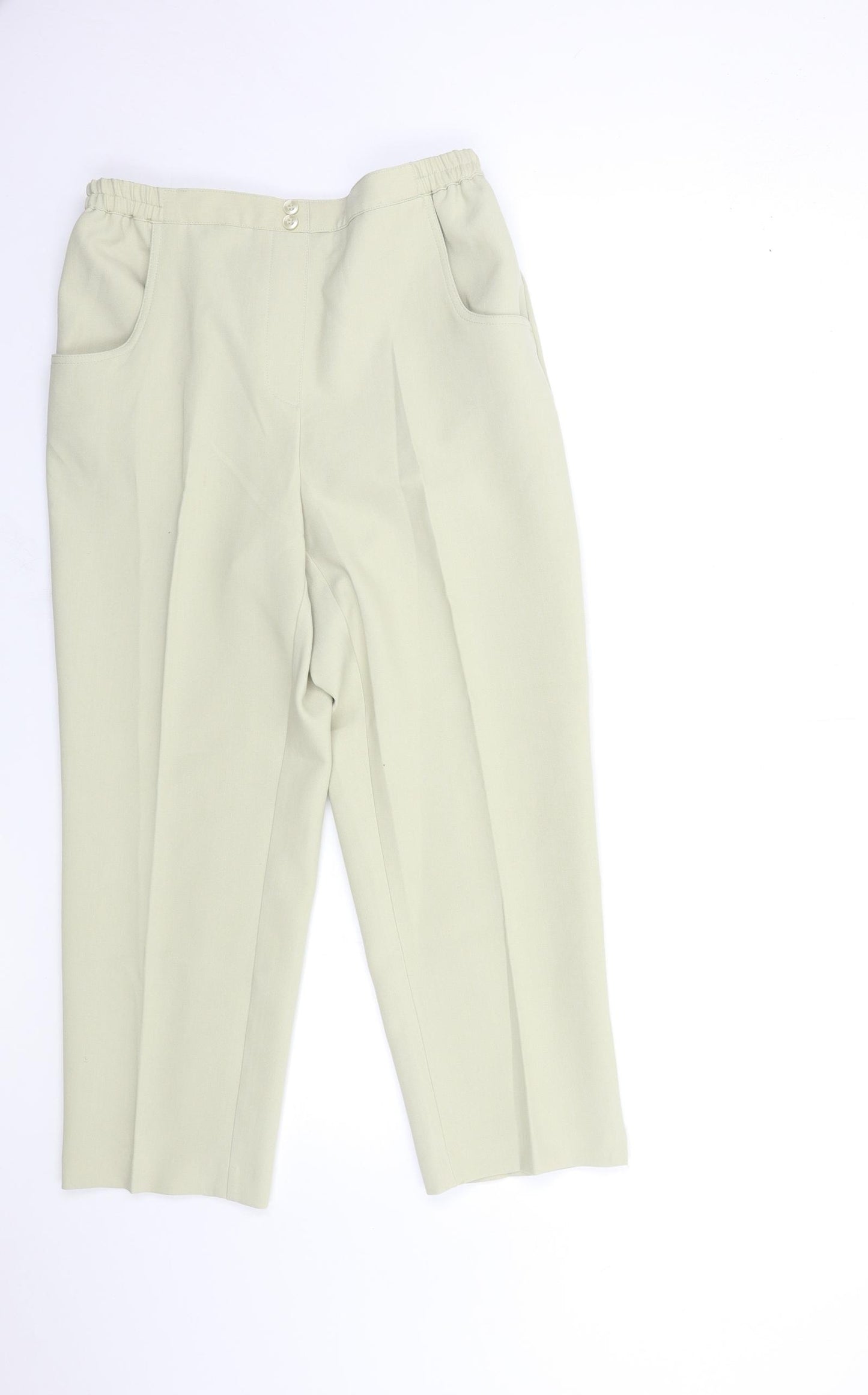 Essential Collection Womens Beige   Trousers  Size 14 L23 in