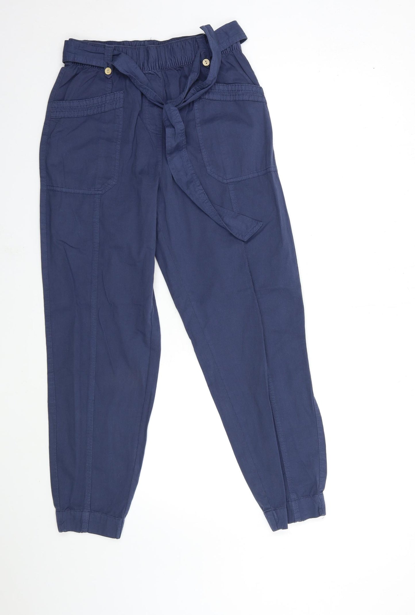 George Womens Blue   Cargo Trousers Size 10 L28 in