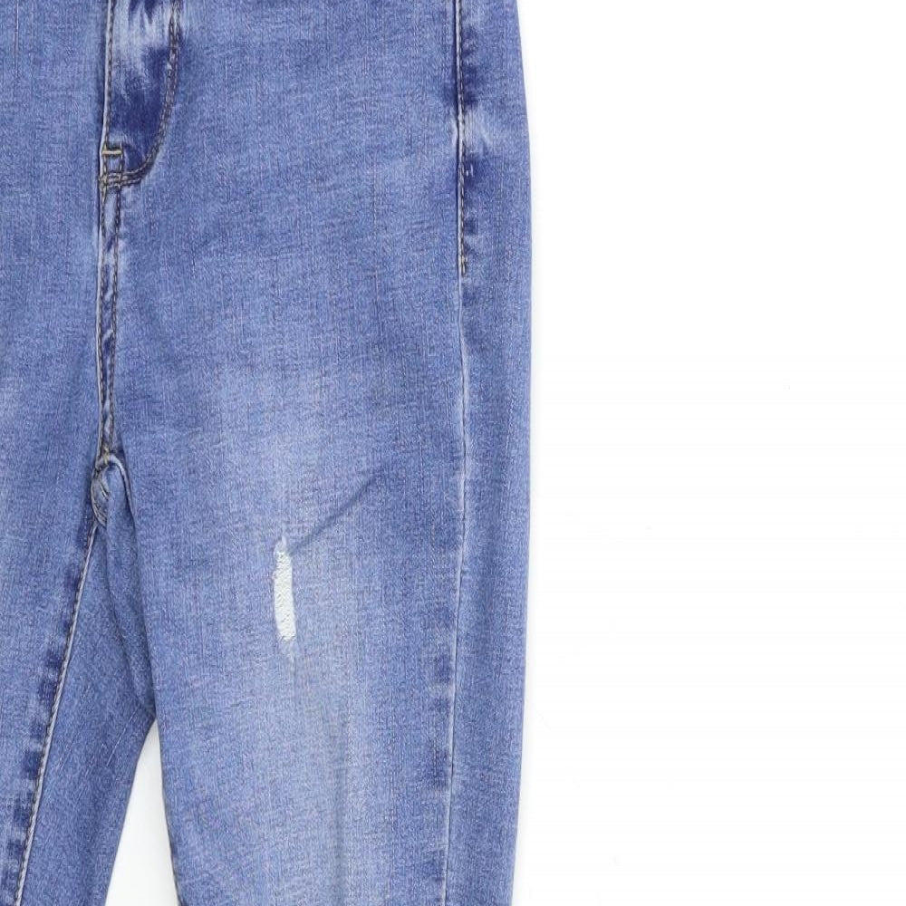 queen hearts paris Womens Blue  Denim Skinny Jeans Size S L27 in