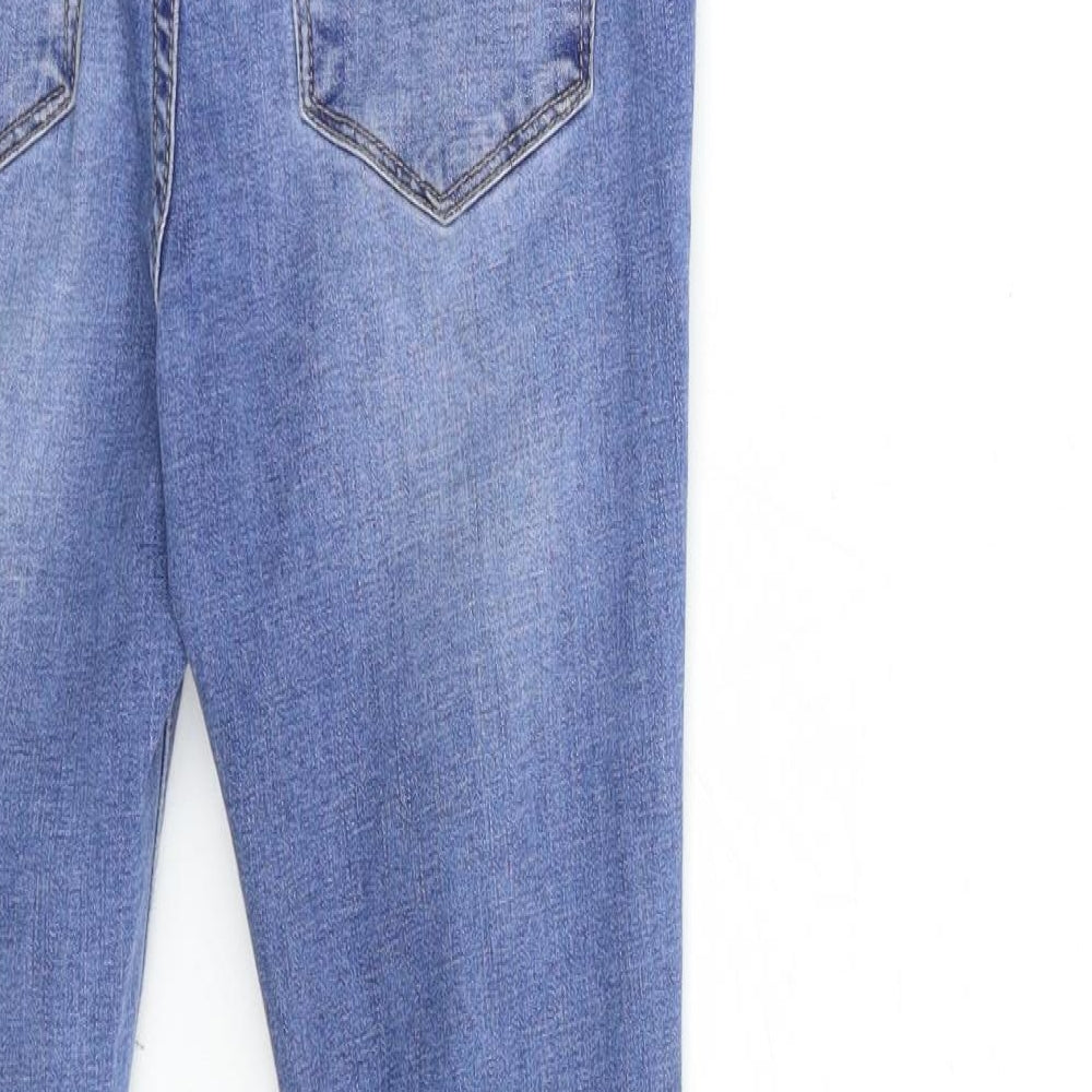 queen hearts paris Womens Blue  Denim Skinny Jeans Size S L27 in