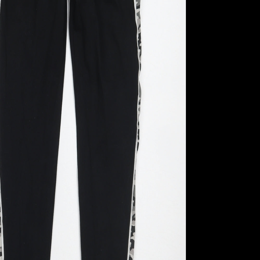 Primark Girls Black Camouflage  Jegging Trousers Size 12 Years