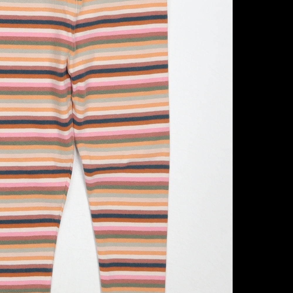 NEXT Girls Pink Striped  Jegging Trousers Size 5-6 Years