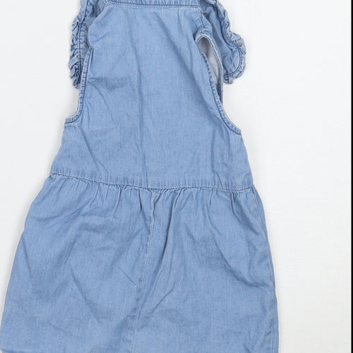 Nutmeg Girls Blue   Romper One-Piece Size 9-12 Months