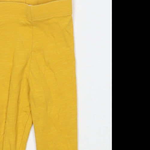 F&F Girls Yellow   Capri Leggings Size 9 Months
