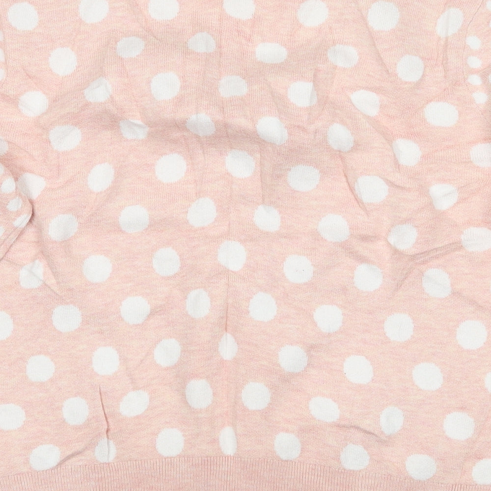 NEXT Womens Pink Polka Dot  Cardigan Jumper Size 20