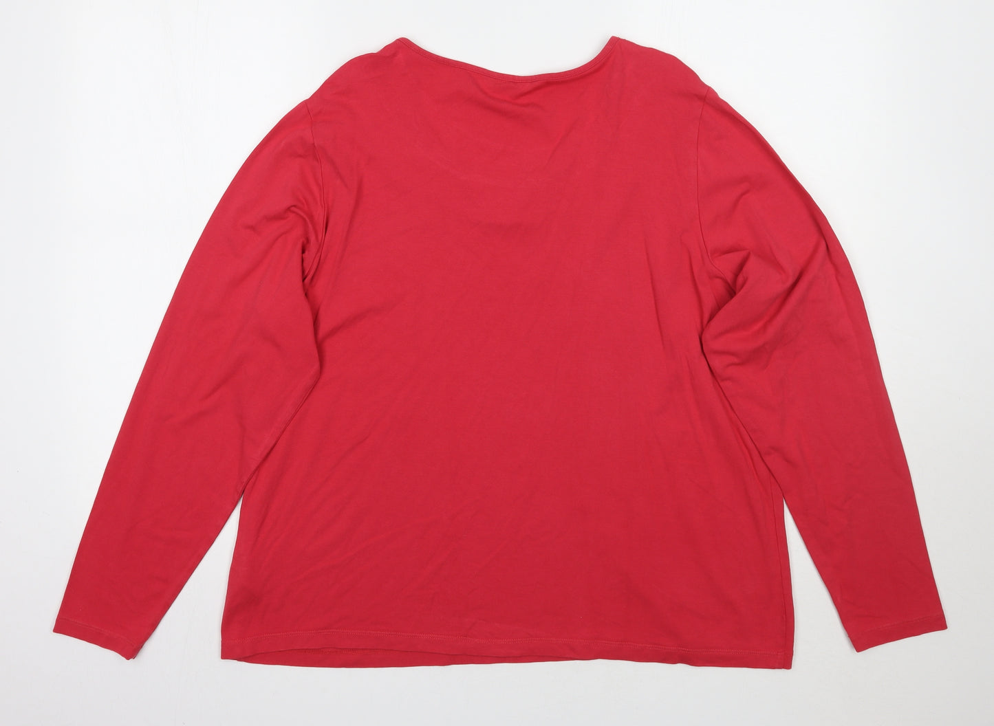 Marks and Spencer Womens Red   Basic T-Shirt Size 20