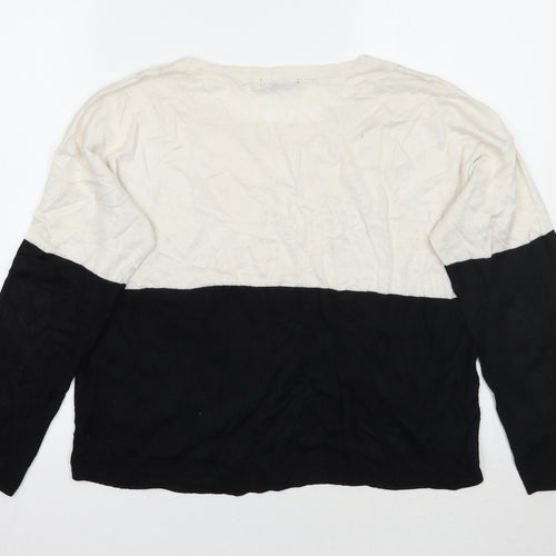 H&M Womens White   Pullover Jumper Size S