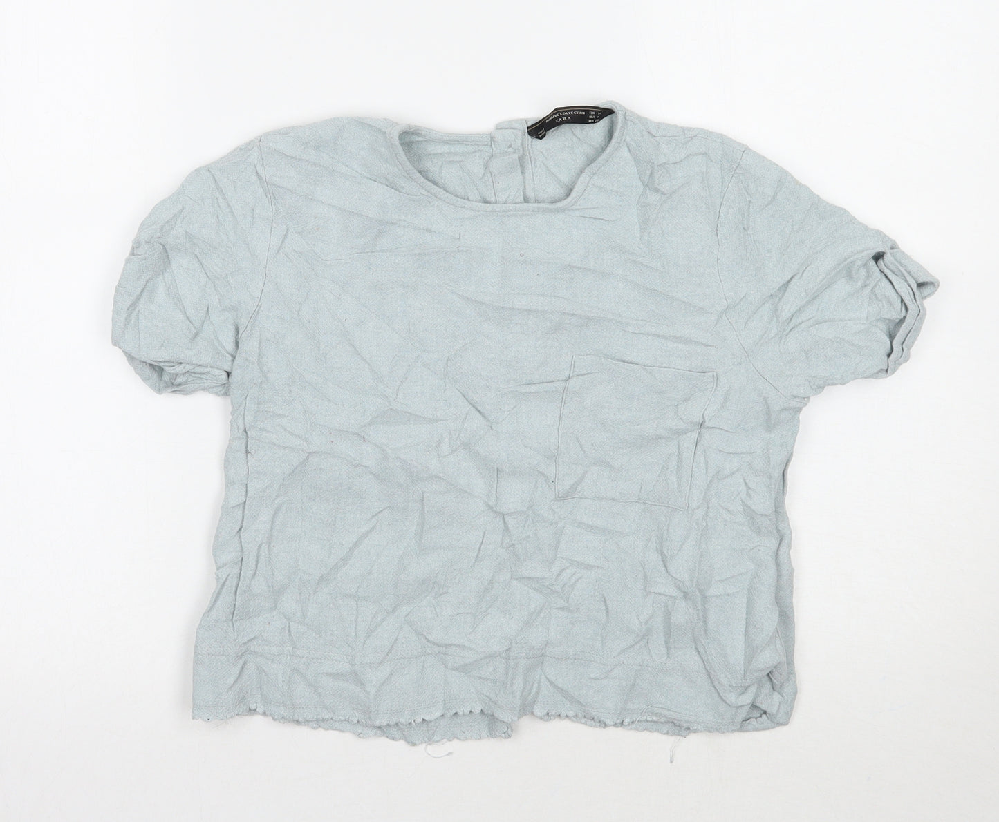 Zara Womens Blue   Basic T-Shirt Size M