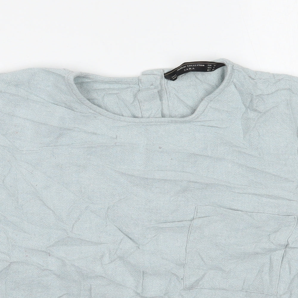 Zara Womens Blue   Basic T-Shirt Size M