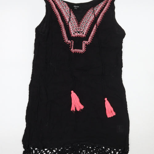 Akasa Womens Black   A-Line  Size 8