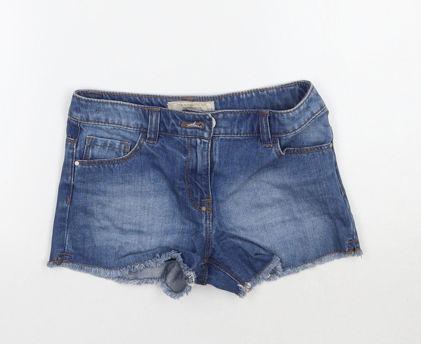 NEXT Girls Blue  Ramie Hot Pants Shorts Size 9 Years