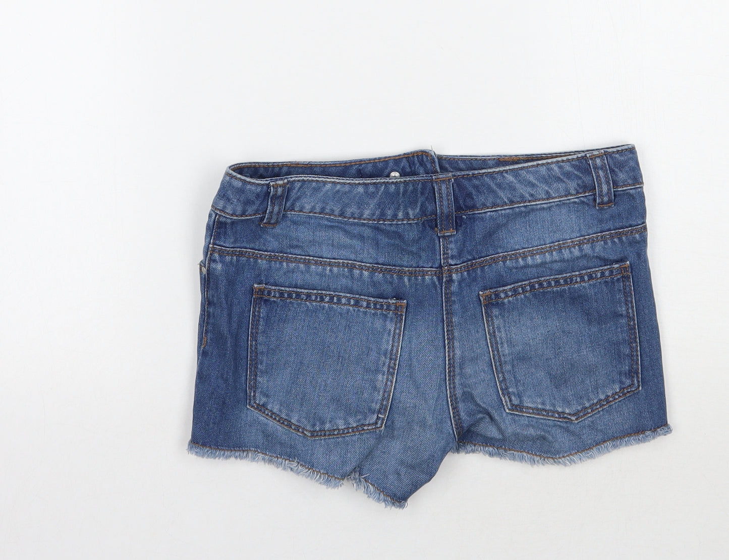 NEXT Girls Blue  Ramie Hot Pants Shorts Size 9 Years