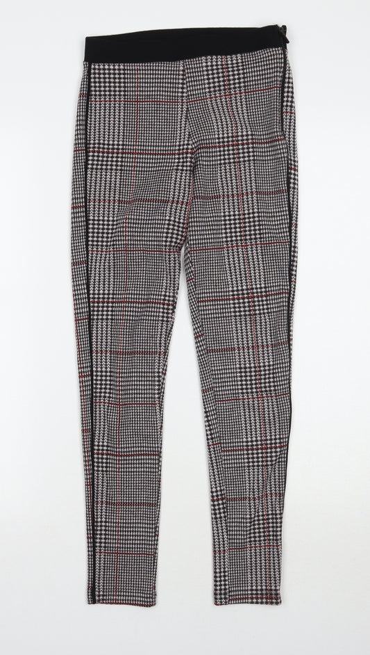 Topshop Womens Brown Check  Jegging Leggings Size 6 L26 in