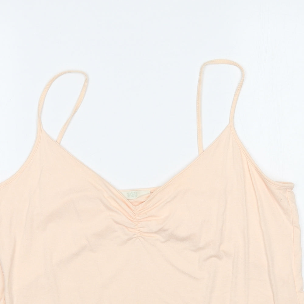 Marks and Spencer Womens Beige   Basic Tank Size 18