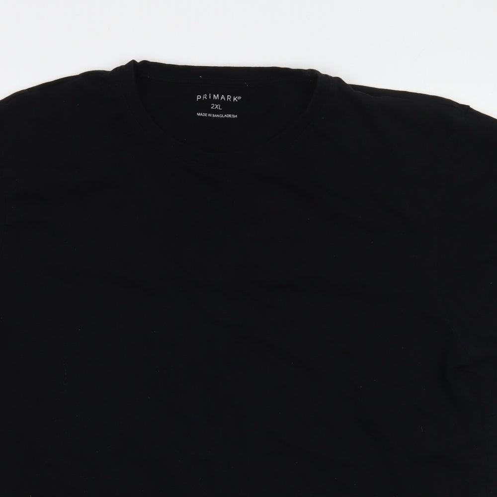 Primark Mens Black    T-Shirt Size 2XL