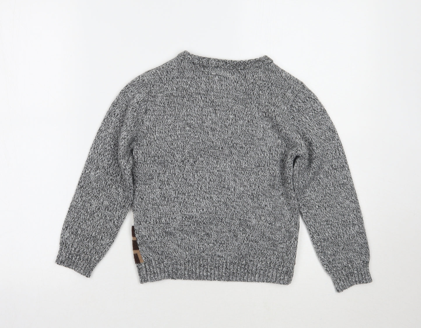 F&F Boys Grey   Pullover Jumper Size 6-7 Years  - Christmas